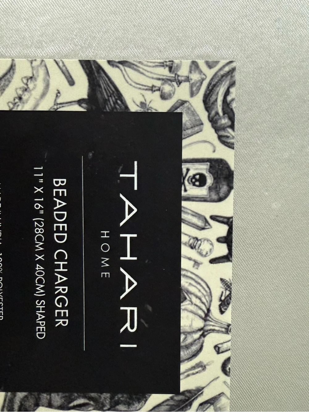 Brand new Halloween Tahari Beaded Bat Placemats set of 2